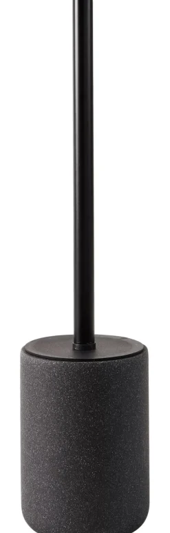 Moon Escova Sanita Em Suporte Preto, Cinzento Escuro