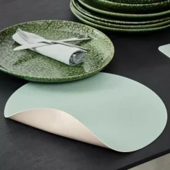 Nappa Individual Branco, Menta