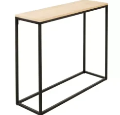 Oak Arm Rio De Parede Preto, Natural