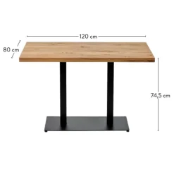 Oak Mesa De Jantar Natural