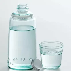 On The Go Garrafa E Copo Transparente