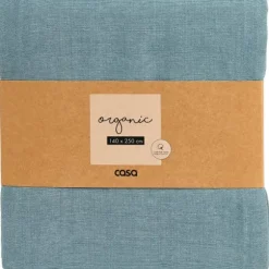 Organic Toalha De Mesa Azul Claro