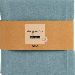 Organic Toalha De Mesa Azul Claro