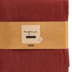 Organic Toalha De Mesa Vermelho