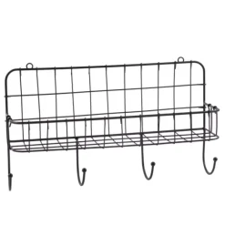 Oslo Organizador Cozinha Com Ganchos Preto