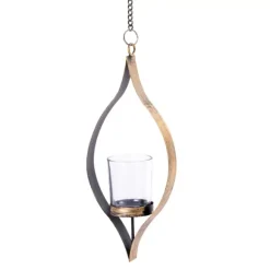 Oval Porta-Velas Para Lamparinas Bronze