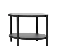 Ovala Mesa De Centro Preto