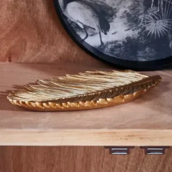 Palm Folha Decorativa Dourado