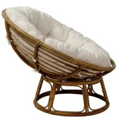 Papasan Cadeira Lounge Natural, Cru