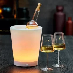 Party Refrigerador Vinho Com Luz Branco