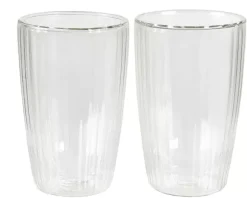 Pausa Copo Parede Dupla Conjunto De 2 Transparente