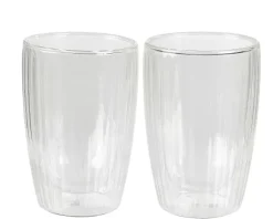 Pausa Copo Parede Dupla Conjunto De 2 Transparente