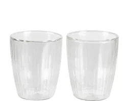 Pausa Copo Parede Dupla Conjunto De 2 Transparente