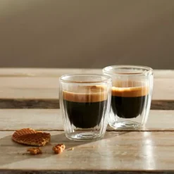 Pausa Copo Parede Dupla Conjunto De 2 Transparente