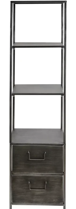 Pharma Estante De Parede Com 2 Gavetas Preto