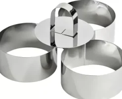 Proline Argolas Para Servir Conjunto De 3 Prateado