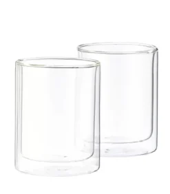 Relax Copo Parede Dupla Conjunto De 2 Transparente