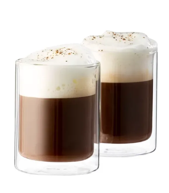 Relax Copo Parede Dupla Conjunto De 2 Transparente