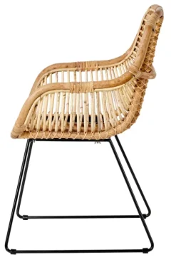 Rotan Cadeira Para Sala De Jantar Natural