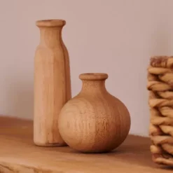 Rubberwood Jarra Deco Natural