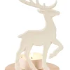 Scandy Deer Porta-Vela Para Lamparina Branco, Natural