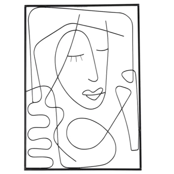 Se Orita Decora O De Parede Preto