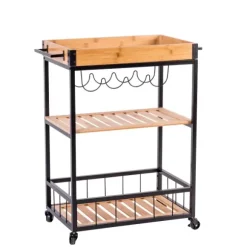 Selmo Carrinho De Cozinha Natural