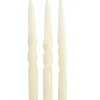 Spiral Conjunto De 3 Velas Creme
