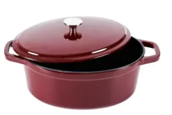 Stew Tacho Oval Vermelho Escuro