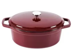 Stew Tacho Oval Vermelho Escuro
