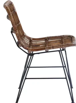 Sumatra Cadeira Sala De Jantar Preto, Castanho