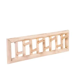 Teak Cabide De Parede Natural