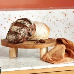 Teak Suporte Em P Natural