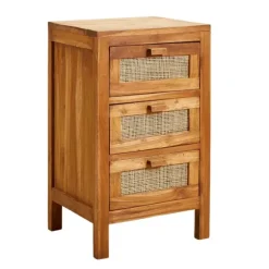 Teck C Moda De 3 Gavetas Natural