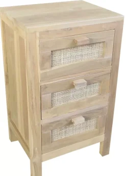 Teck C Moda De 3 Gavetas Natural