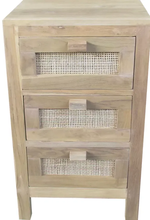 Teck C Moda De 3 Gavetas Natural