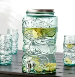 Tiki Recipiente Para Bebida Transparente