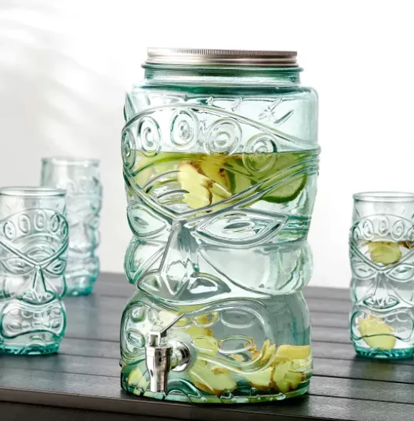 Tiki Recipiente Para Bebida Transparente