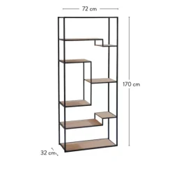 Trapp Estante De Parede Castanho