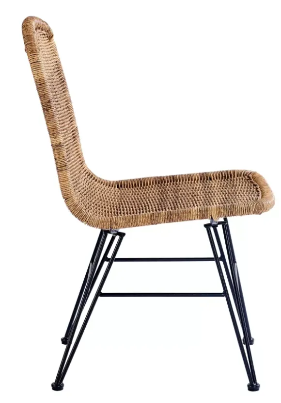 Vienna Cadeira Sala De Jantar Preto, Natural