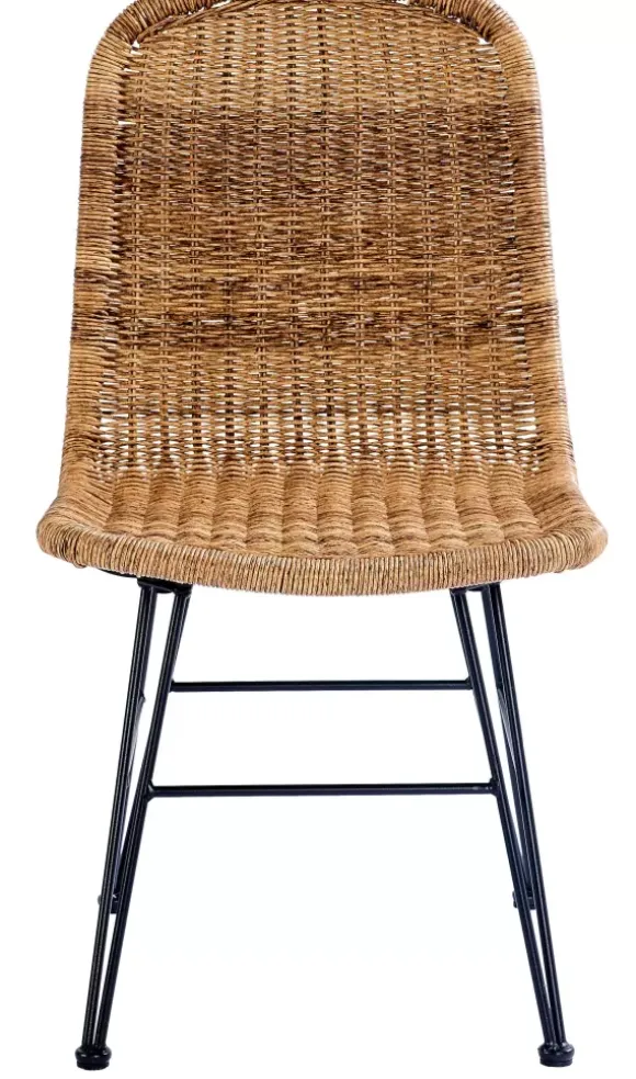 Vienna Cadeira Sala De Jantar Preto, Natural