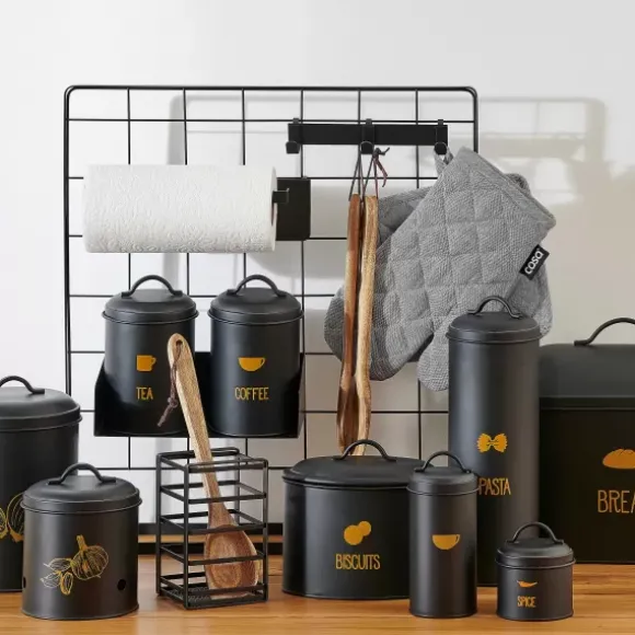 Vira Caixa De Alimentos Preto