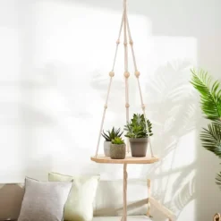 Woody Mesa Para Plantas Para Pendurar Natural